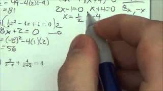 Math 20-1 Quadratics Review #21i