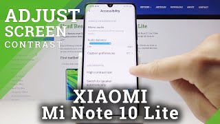 How to Activate High Contrast Text in Xiaomi Mi Note 10 Lite - Display Settings screenshot 4