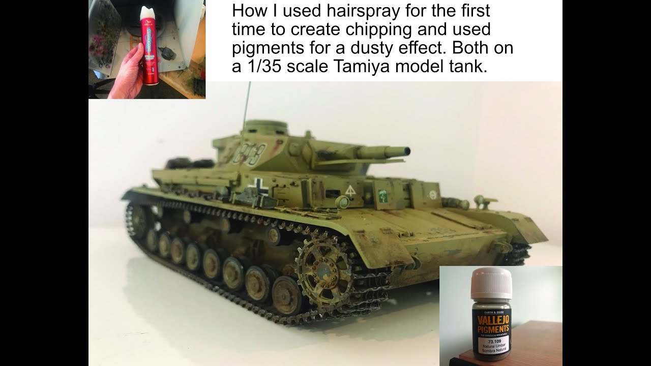 How I used hairspray for a chipping effect for the first time on a