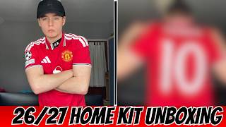 Man United 202627 Home Kit Unboxing  Review