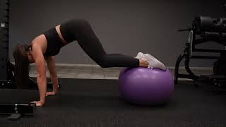How to do a Stability Ball Pike // Reverse Crunch