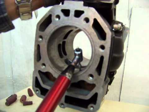 2 Stroke Porting chamfering the port part 1 mpg YouTube