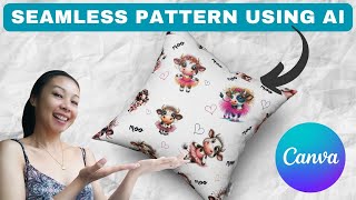 How To Create a Seamless Pattern Using an AI Tool In Canva
