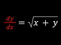 A differential equation  the result will surprise you