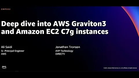 AWS re:Invent 2021 - {New Launch} Deep dive into AWS Graviton3 and Amazon EC2 C7g instances