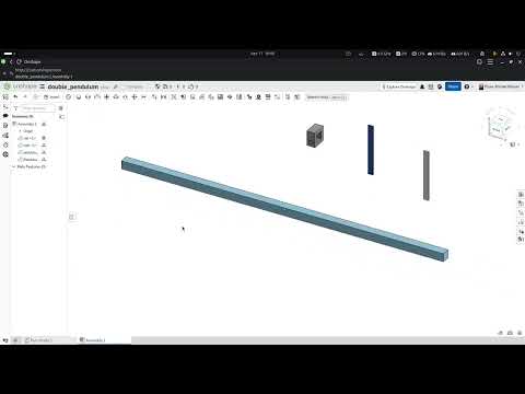 Importing double pendulum from Onshape to Isaacsim Directly
