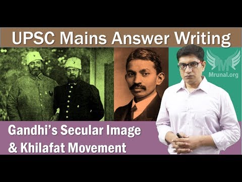 Gandhi's Secular Image vs. Khilafat Support: UPSC Mains Answer-Writing