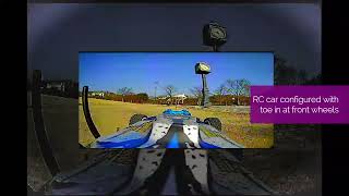 Onboard Comparison Between Toe-Out and Toe-In Settings on RC Car