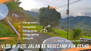 Road route to Curug Walet Bogor basecamp Pak Otang