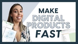 How I make templates & printables FAST 🏃 Learn to sell digital products on Etsy