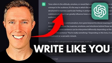 Train ChatGPT To Write In Your Voice! PROMPT