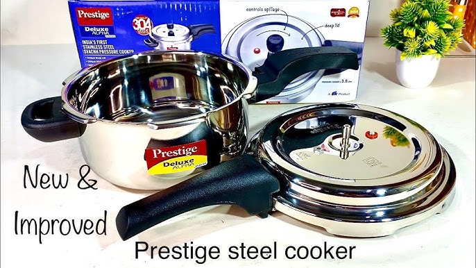  Prestige Deluxe Stainless Steel Senior Pressure Pan, 4