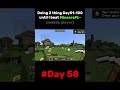 Day 58 of completing challenge in MCPE 😰☠️ #minecraft #shorts #ytshorts #day58