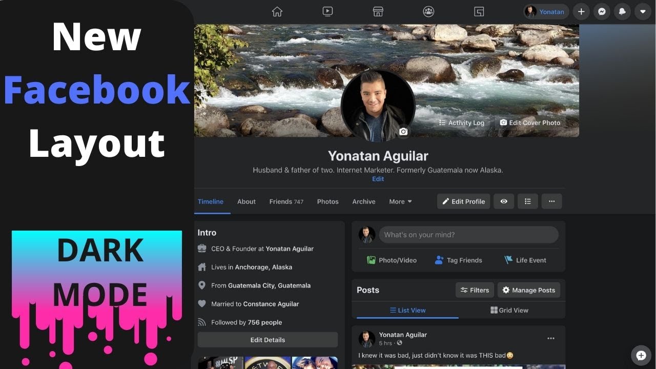 New Facebook Layout Dark Mode Facebook YouTube new-facebook-layout-dark-mode-facebook-youtube