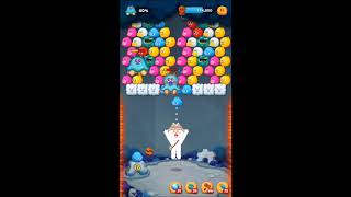 LINE バブル2　STAGE 1105　黄金コニー　アイテムあり　×1.5　Gold Cony　LINE BUBBLE 2