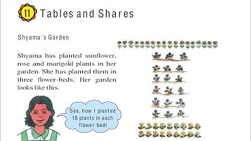 Class 4,maths,chapter 11 Tables and Shares solutions with explanation part 1