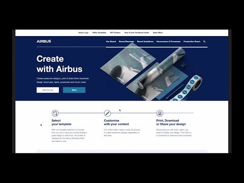 How Airbus uses Smart Templates in their Brand Center