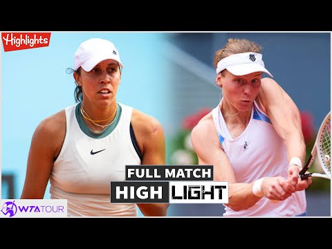 Madison Keys vs Liudmila Samsonova Full Match Highlights - WTA Madrid Open 2024