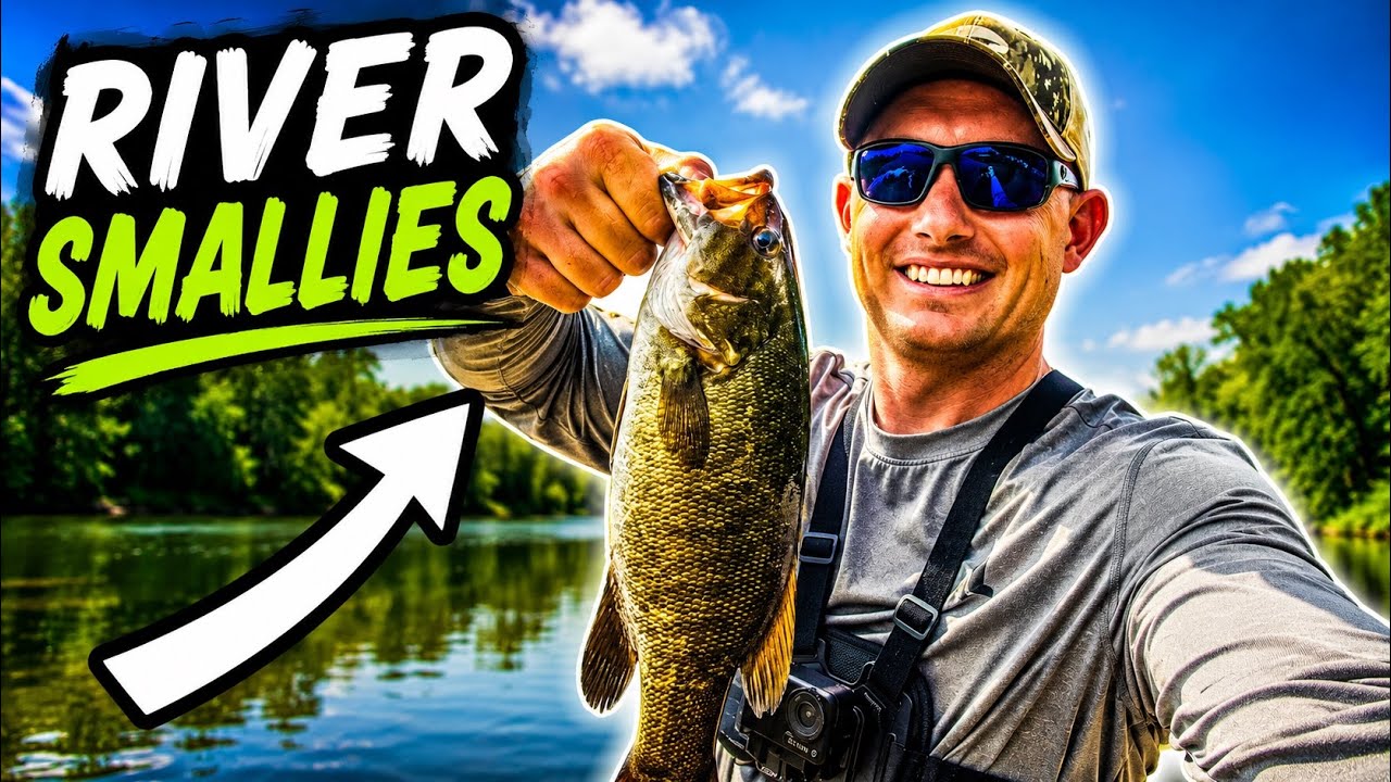 Wade Fishing The BEST River For Smallmouth BASS! #fishing #shenandoah #fishingtechniques