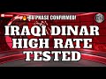 DINAR SHOCKER: CBI TESTED HIGH RATES—IS $4+ COMING - Iraqi dinar latest news today