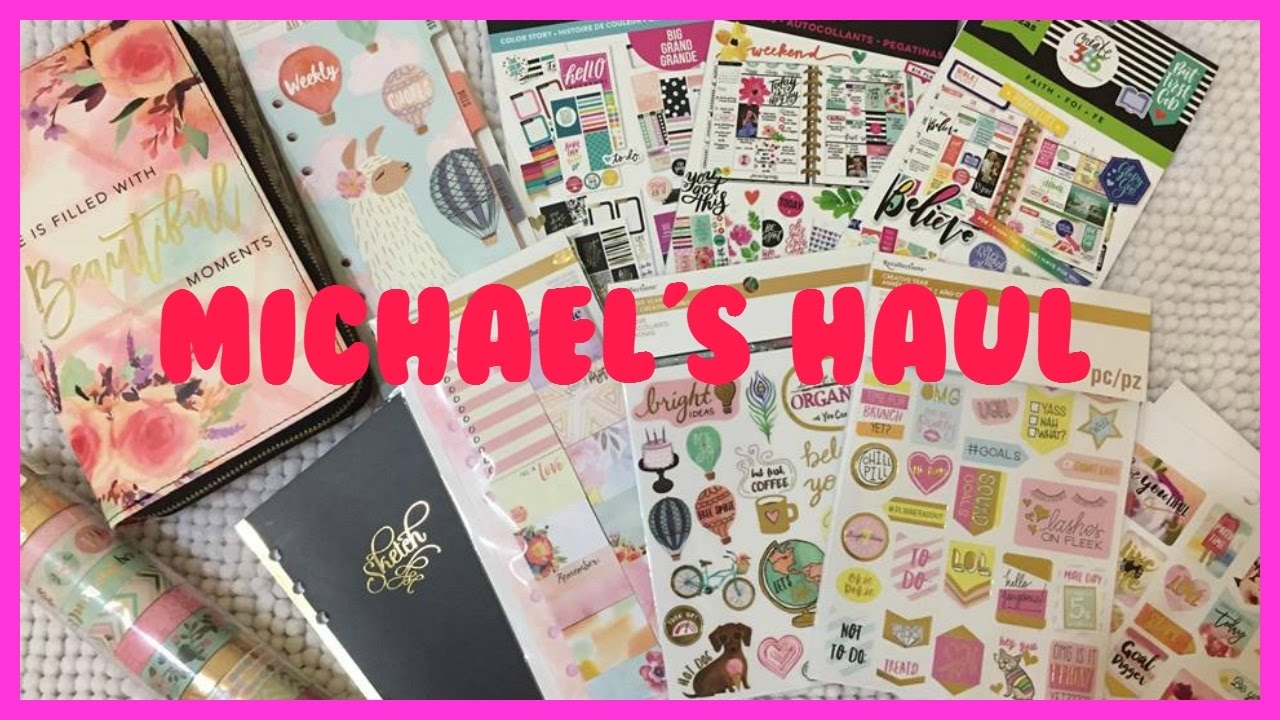 Michaels haul recollection haul the happy planner sticker candy