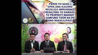 Download Lagu KASONG RECKLESS IMPRUDENCE RESULTING TODAMAGE TO PROPERTY MAHIGIT SAMPUNG TAON NA PO ANG NAKALILIPAS MP3