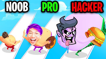 NOOB vs PRO vs HACKER In BELLY RUSH!? (ALL LEVELS!)