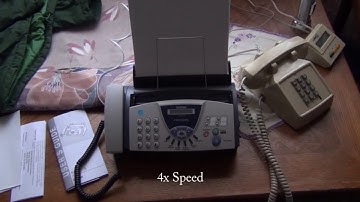 Brother FAX575 Receiving a Fax Demonstration