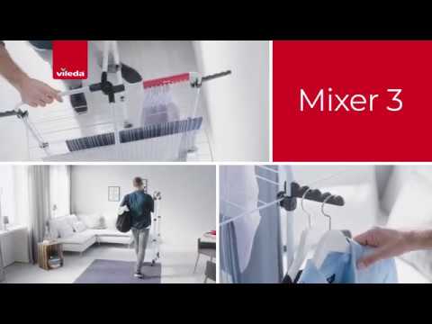 Vileda Mixer3 tower clothes airer - YouTube