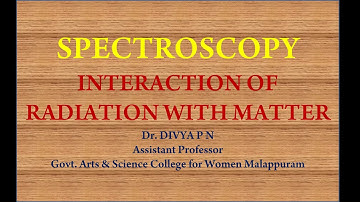 Interaction of  Radiation with Matter