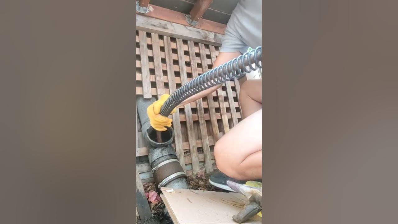 Heavy Duty Plumbing Snake Demo General Speedrooter 91 with 100 ft. x 3/