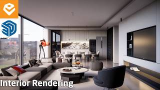 Enscape 4.15 For SketchUp | 079 How to Create Realistic Interior Rendering For Beginner