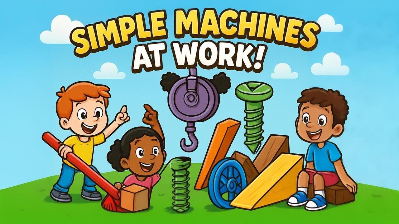 Simple Machines at Work! | How Tools Make Life Easier | Kiddie Science ...
