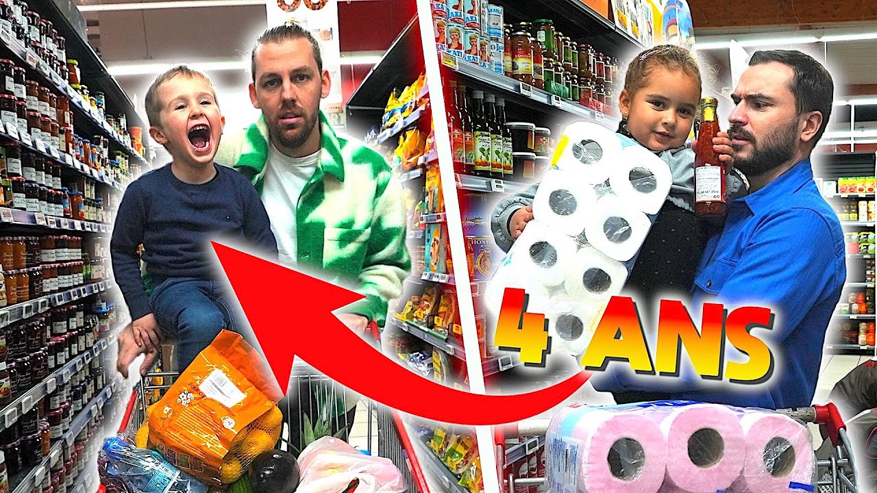 Faire des courses avec des enfants de 4 ans (on n'a pas le droit de dire non)
