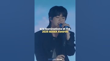 BTS nominations at the MAMA Awards 2025 #bts #jin #jhope #rm #v #btsarmy