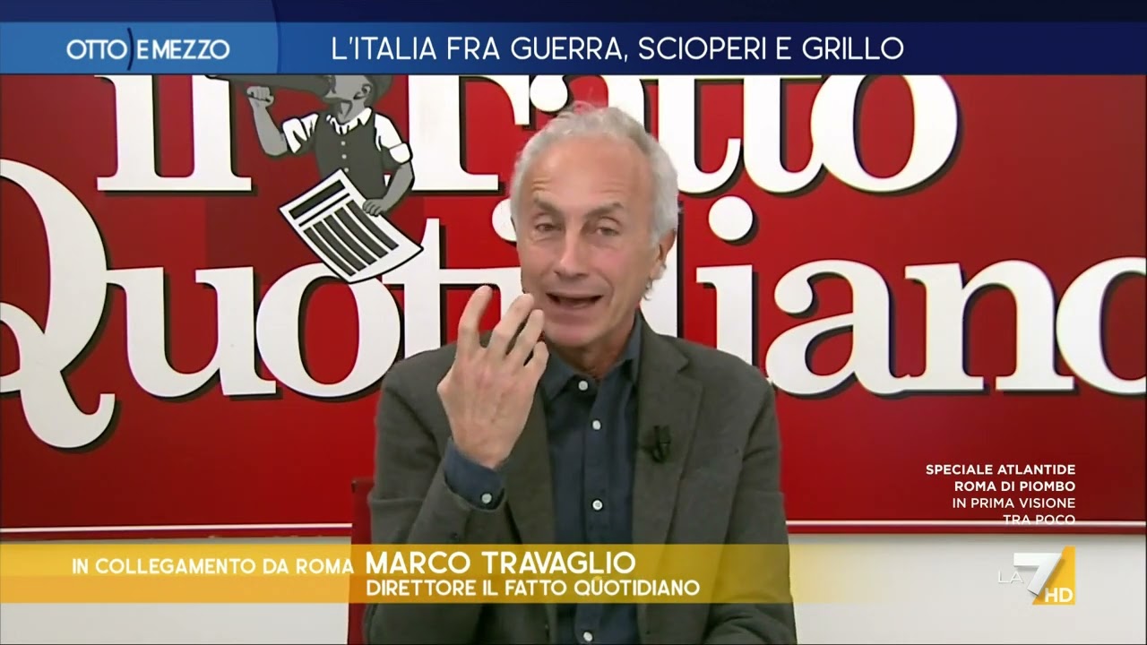 Grillo da Fazio, Travaglio: 