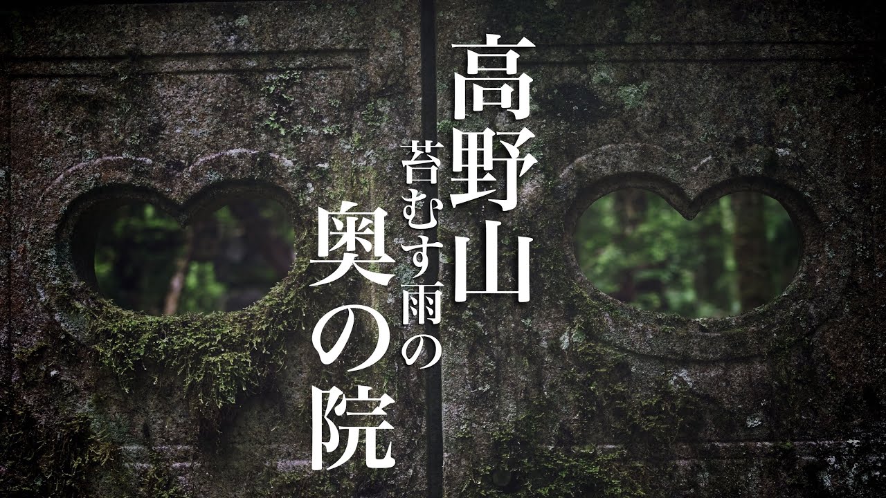 ４K HDR  高野山 苔むす雨の奥の院