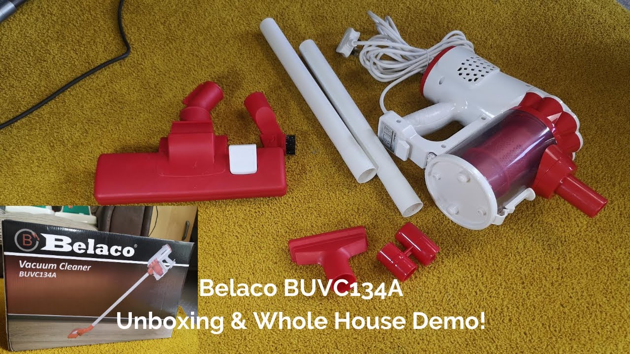 Another cheap Vacuum Cleaner! The £26.99 Belaco BUVC134A - Unboxing &  Demonstration!