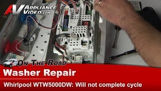 Whirlpool Washer Repair  Will Not Complete Spin Cycle  Electronic Control