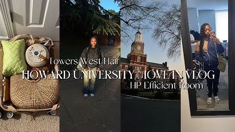 Sophomore Year Move In Day Vlog At Howard University  | Towers West HP Efficiency Room !! ❤️💙