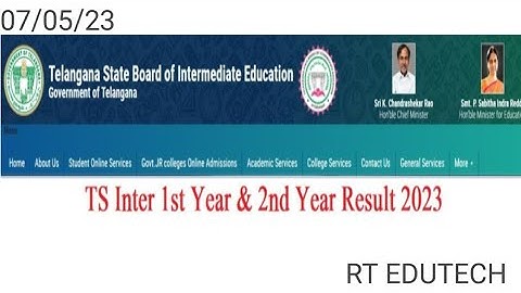 TS INTER 1ST, 2ND YEAR RESULT 2023 RELEASED TODAY? LATEST NEWS TELANGANA INTER 1ST, 2ND YEAR RESULT