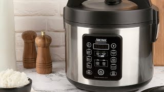 Preparing rice with Aroma Smart Carb rice cooker.#low carb