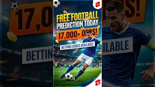 Free Football Predictons Today. 17,000 odds. #bettingtips #football #predictions
