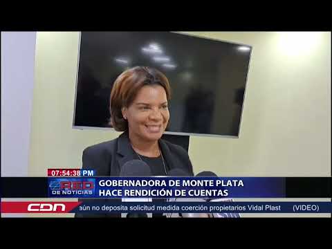 Gobernadora de Monte Plata hace rendición de cuentas
