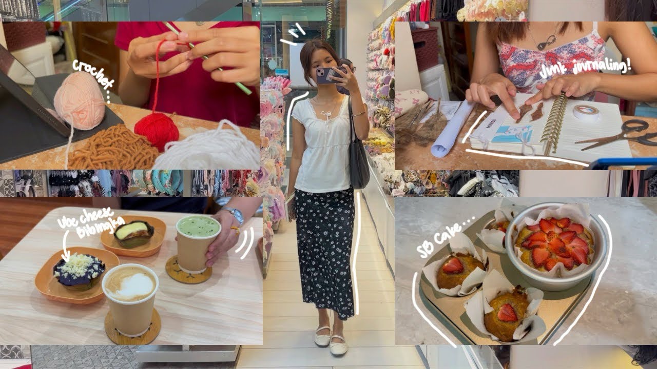 Weekly archive 🎀| crochet, going out, editing, baking, journaling! 👛