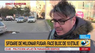 Sfidare de milionar fugar: Face bloc de 10 etaje