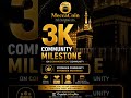 MeccaCoin reaches 3K on CoinMarketCap Community 🚀#MeccaCoin #CoinMarketCap #Crypto #Web3