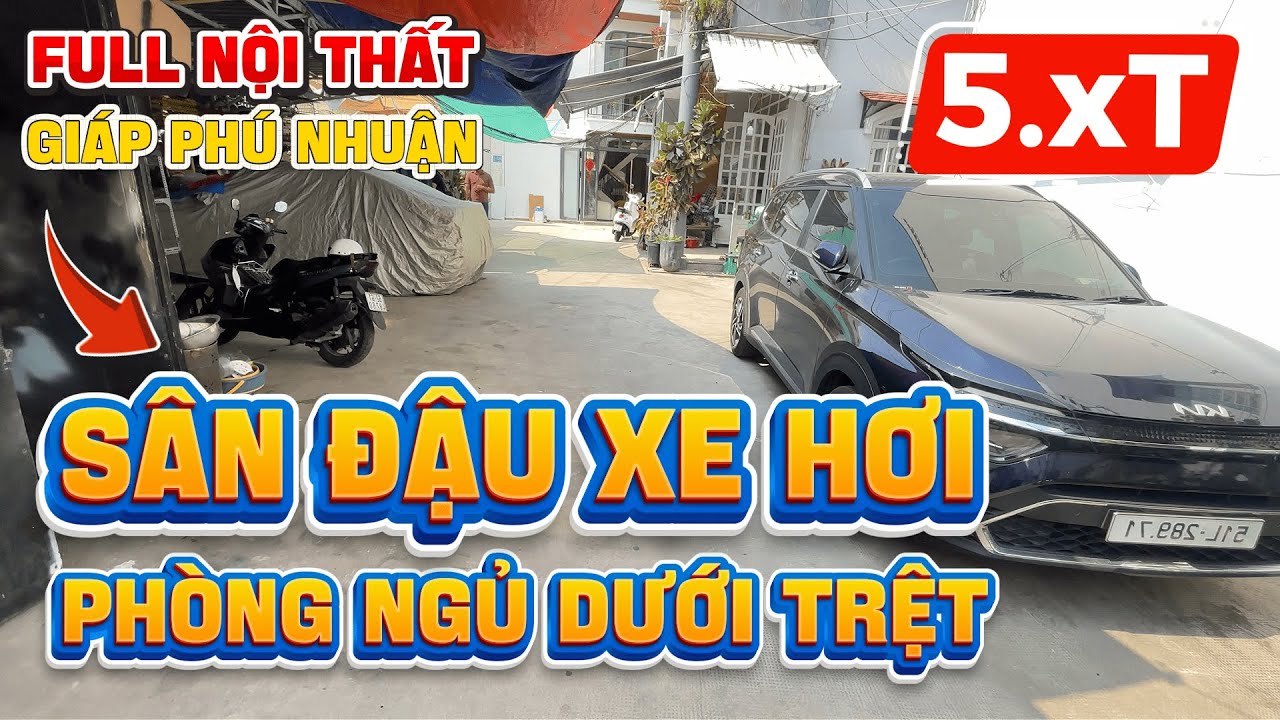 NHÀ ĐẸP HẺM XE HƠI GIÁP PHÚ NHUẬN , CÓ PHÒNG NGỦ DƯỚI TRỆT CHỈ 5 TỶ , ĐẦY ĐỦ NỘI THẤT ĐÓN TẾT 2026