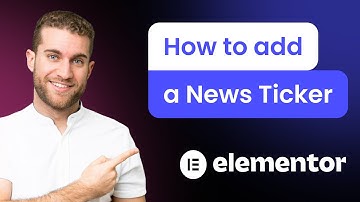 How to add a News Ticker to Elementor