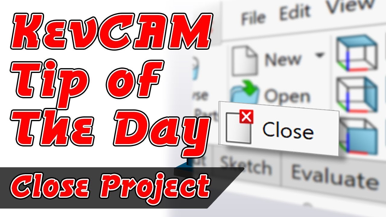 Tip of the Day - Proper Way To Close Project